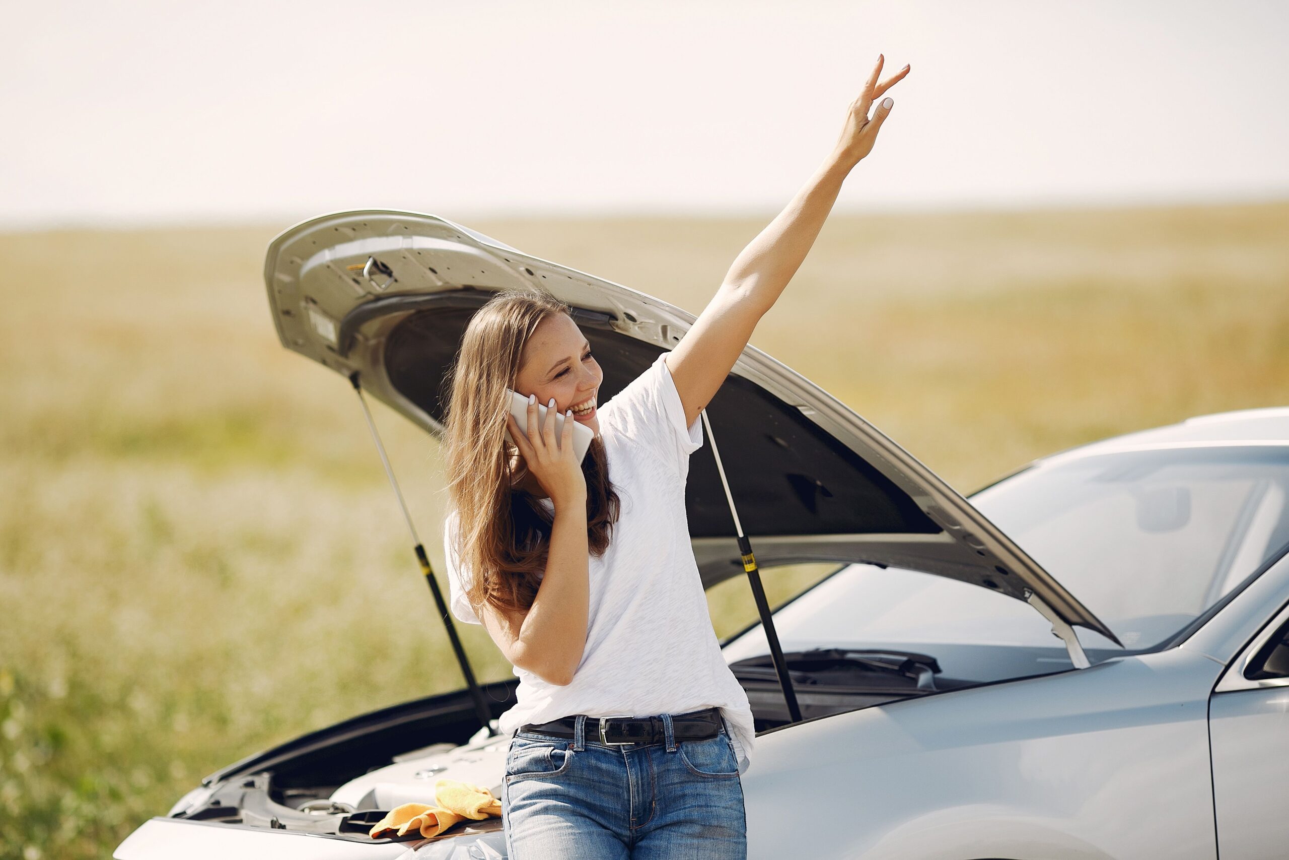 Driver reviewing GAP claim documents after a total loss